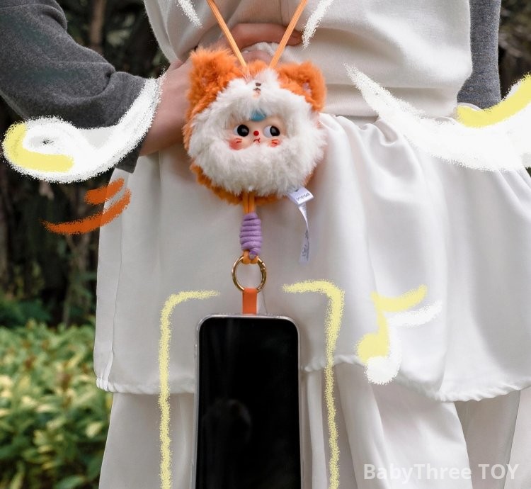 Baby Three Plush Phone Strap Plush Toy Doll Blindbox - Baby Three Toy