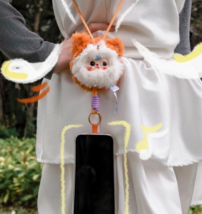 Baby Three Plush Phone Strap Plush Toy Doll Blindbox