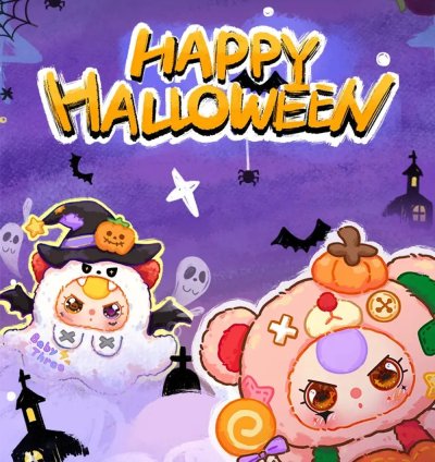Baby Three Halloween Limited Edition 400% blindbox