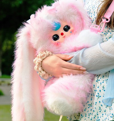 Baby Three Hugging Baby Backpack Plush Toy Blind Box