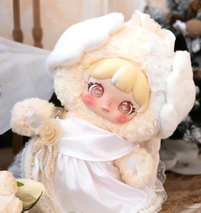 Baby three Darlym Poem of love -Oath of the red rose Limited Edition Romantic over ture 600%Plush Toy Doll Blind Box Collection，Bunny Plush Dolls，Soft Furry Collectibles