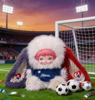 Micoco - FootballBeauty Fixed Ball Baby 600% - Cheerleader Limited Series  Plush Toy Doll Blind Box  Collection
