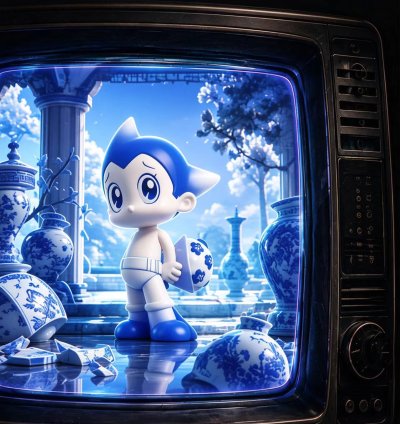 Iron Arm Astro Boy: Earth Little Hero - Boundless Series Blind Box Plush Doll Doll